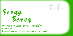 virag berey business card